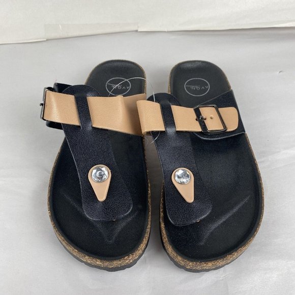 3x Women's Avon Size 7 (38) Casual T-Bar & Open Toe Slide Sandal Shoes - Picture 9 of 16